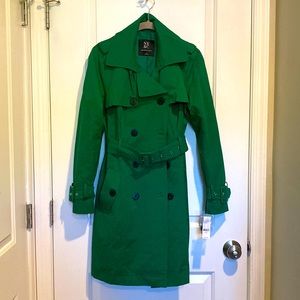 New York & Company Green Trench Coat